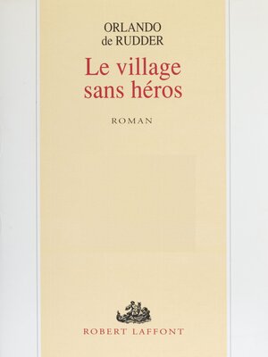 cover image of Le Village sans héros